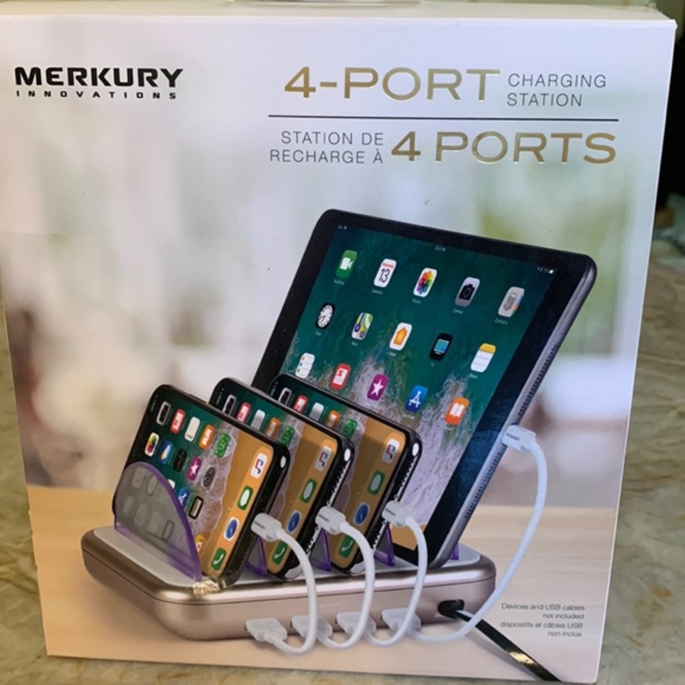4-Port Device Charging Station